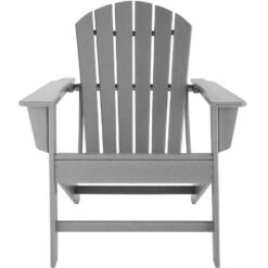 Tectake - Tuinstoel Joan Grijs - Tuinstoel In Houtlook -BBQ En Tuin Verkoop 1000078045 0103