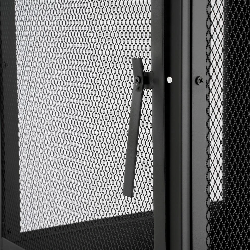 Mica Decorations Tuinhaard - L47 X B44 X H194 Cm - Metaal - Zwart 2 Mica Decorations Tuinhaard - L47 X B44 X H194 Cm - Metaal - Zwart - Image 2