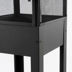 Mica Decorations Tuinhaard - L47 X B44 X H194 Cm - Metaal - Zwart 6 Mica Decorations Tuinhaard - L47 X B44 X H194 Cm - Metaal - Zwart -BBQ En Tuin Verkoop 1000079021 0102