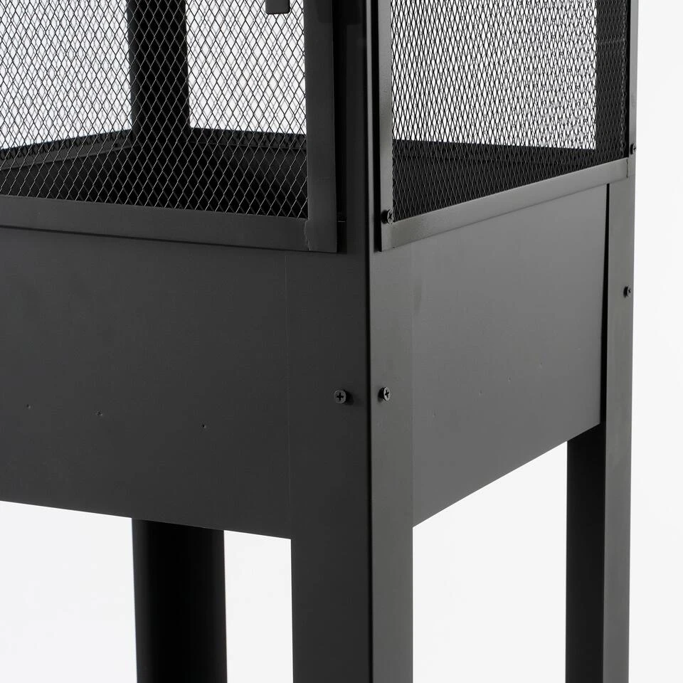 Mica Decorations Tuinhaard - L47 X B44 X H194 Cm - Metaal - Zwart 3 Mica Decorations Tuinhaard - L47 X B44 X H194 Cm - Metaal - Zwart - Image 3