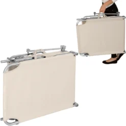 Tectake - Ligbed Met Zonnedak Beige 7 Tectake - Ligbed Met Zonnedak Beige -BBQ En Tuin Verkoop 1000083093 0103