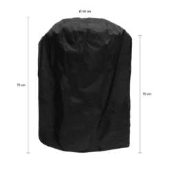 QUVIO Barbecue Beschermhoes - Waterdicht - Rond - Zwart -BBQ En Tuin Verkoop 1000084505 0102