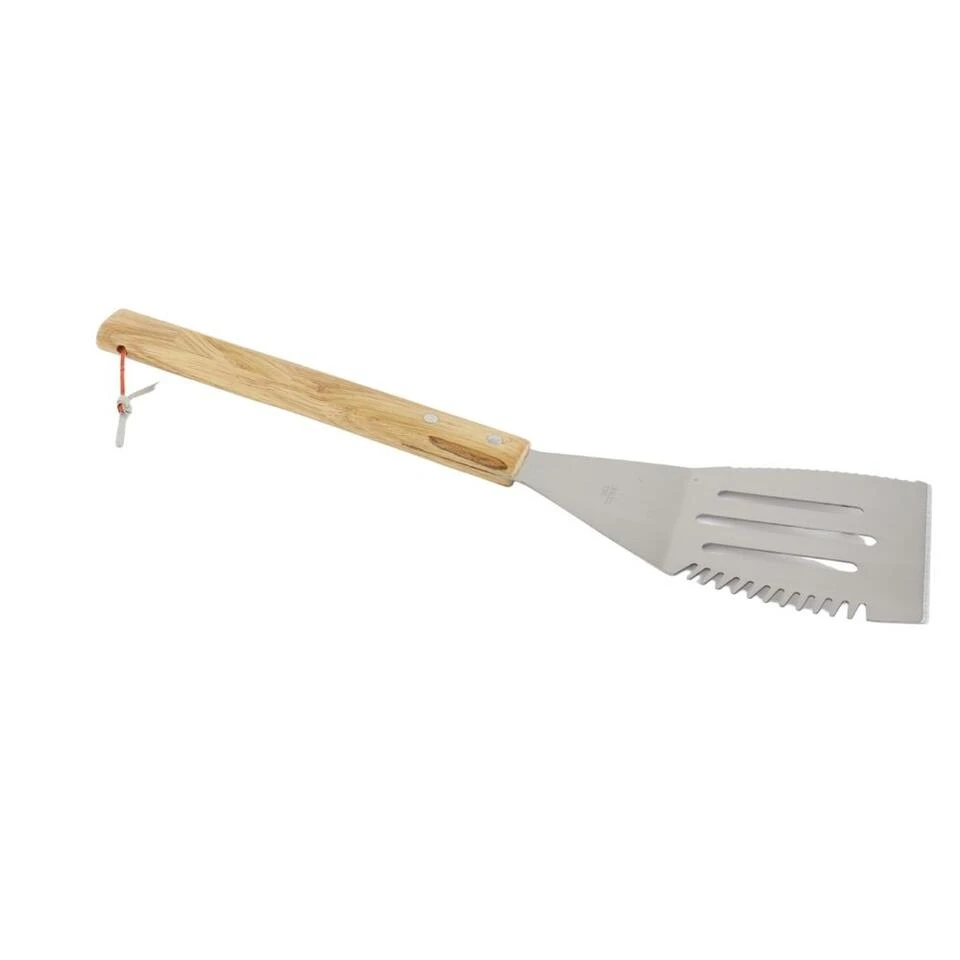Orange85 BBQ Spatel RVS 41cm Houten Handvat Barbecue Gereedschap 1 Orange85 BBQ Spatel RVS 41cm Houten Handvat Barbecue Gereedschap