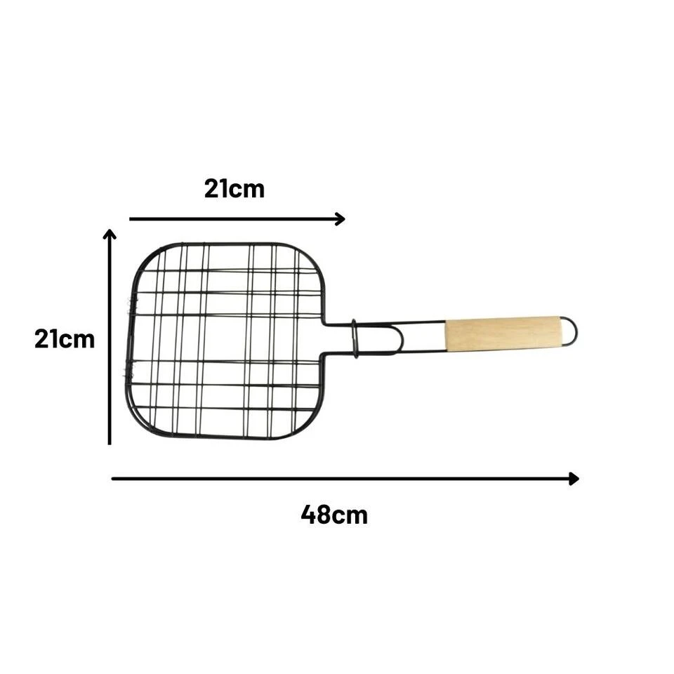 Orange85 Bbq Grillrooster Hamburger Grill Non Stick 48x21x1cm Staal 3 Orange85 Bbq Grillrooster Hamburger Grill Non Stick 48x21x1cm Staal - Image 3