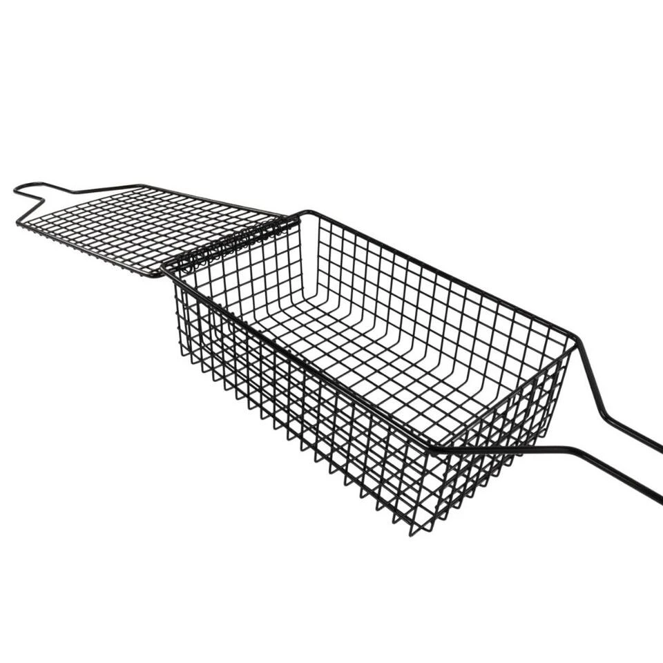 Orange85 BBQ Rooster Grill Non Stick RVS Hout Barbecue Accessoires 2 Orange85 BBQ Rooster Grill Non Stick RVS Hout Barbecue Accessoires - Image 2