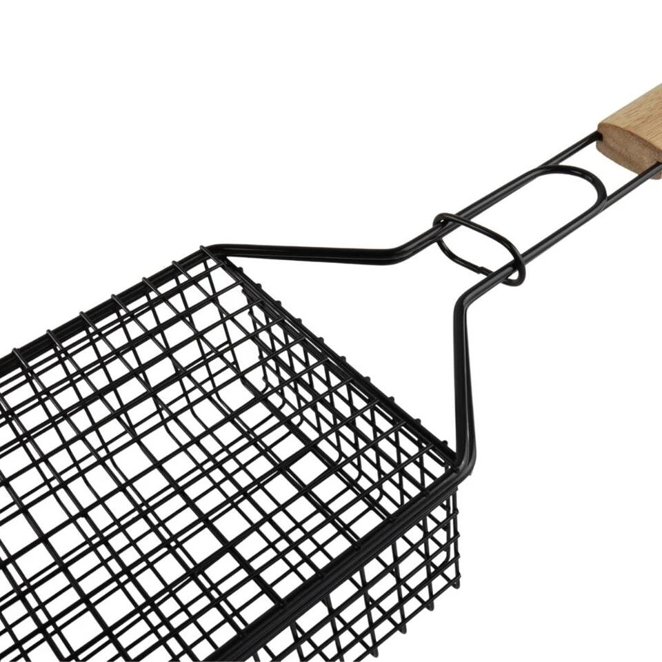 Orange85 BBQ Rooster Grill Non Stick RVS Hout Barbecue Accessoires 3 Orange85 BBQ Rooster Grill Non Stick RVS Hout Barbecue Accessoires - Image 3