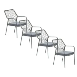 Garden Impressions Ross Tuinstoel Mosgroen - 4 Stuks