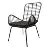 DS4U® Modo Rieten Lounge - Wicker - Zwart