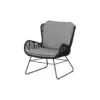 Exotan Loungestoel Outdoor Grace - Touw - Antraciet - Set Van 2
