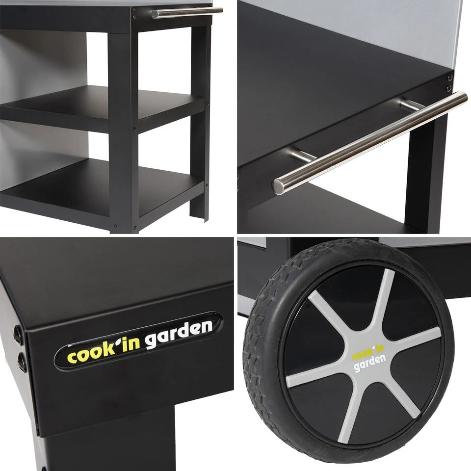 Cook'in Garden Trolleys NOVA - Zwart - Staal 3 Cook'in Garden Trolleys NOVA - Zwart - Staal - Image 3