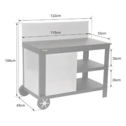 Cook'in Garden Trolleys NOVA - Zwart - Staal 7 Cook'in Garden Trolleys NOVA - Zwart - Staal -BBQ En Tuin Verkoop 1000092246 0104