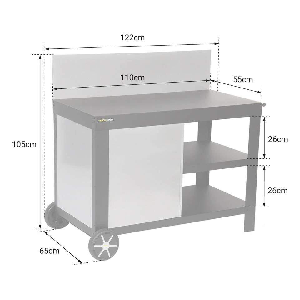 Cook'in Garden Trolleys NOVA - Zwart - Staal 4 Cook'in Garden Trolleys NOVA - Zwart - Staal - Image 4