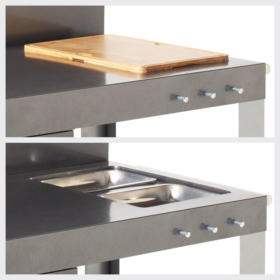 Cook'in Garden Trolleys NOVA XL - Grijs - Staal 2 Cook'in Garden Trolleys NOVA XL - Grijs - Staal - Image 2