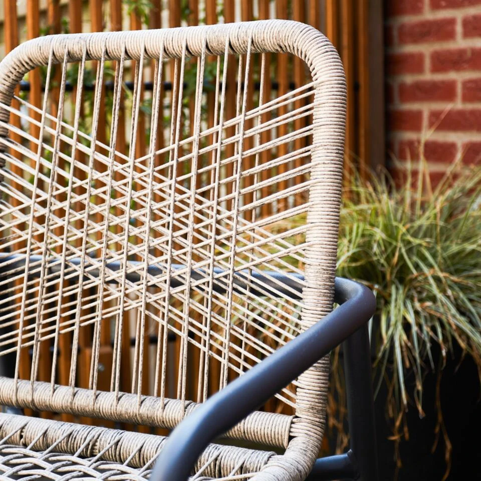 Tuinstoel Met Armleuning Nika Zand - 58,50x53x75,50 Cm - Touw - Beige 3 Tuinstoel Met Armleuning Nika Zand - 58,50x53x75,50 Cm - Touw - Beige - Image 3