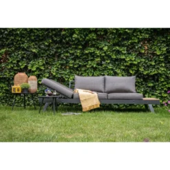 Arezzo Loungebank Polywood - Hout - Bruin 6 Arezzo Loungebank Polywood - Hout - Bruin -BBQ En Tuin Verkoop 1000093876 0102