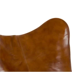 Buffalo Vlinderstoel Cognac - Leder - Bruin -BBQ En Tuin Verkoop 1000094338 0103