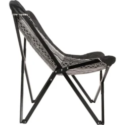 Aztec Vlinderstoel Zwart/wit - Stof - Zwart -BBQ En Tuin Verkoop 1000094343 0103