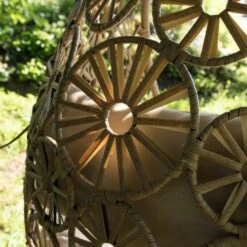 Flower Hangstoel Naturel - Wicker - Bruin -BBQ En Tuin Verkoop 1000094365 0103