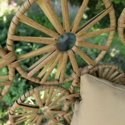 Flower Hangstoel Naturel - Wicker - Bruin -BBQ En Tuin Verkoop 1000094365 0104