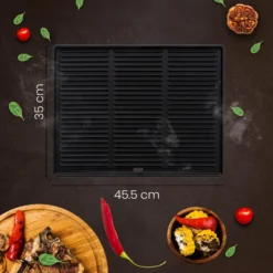 CLP Gietijzeren Grillplaat 45,5x35cm -BBQ En Tuin Verkoop 1000095593 0102