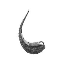 Beliani Hangstoel ATRI - Zwart Pe Rotan -BBQ En Tuin Verkoop 1000096793 0103