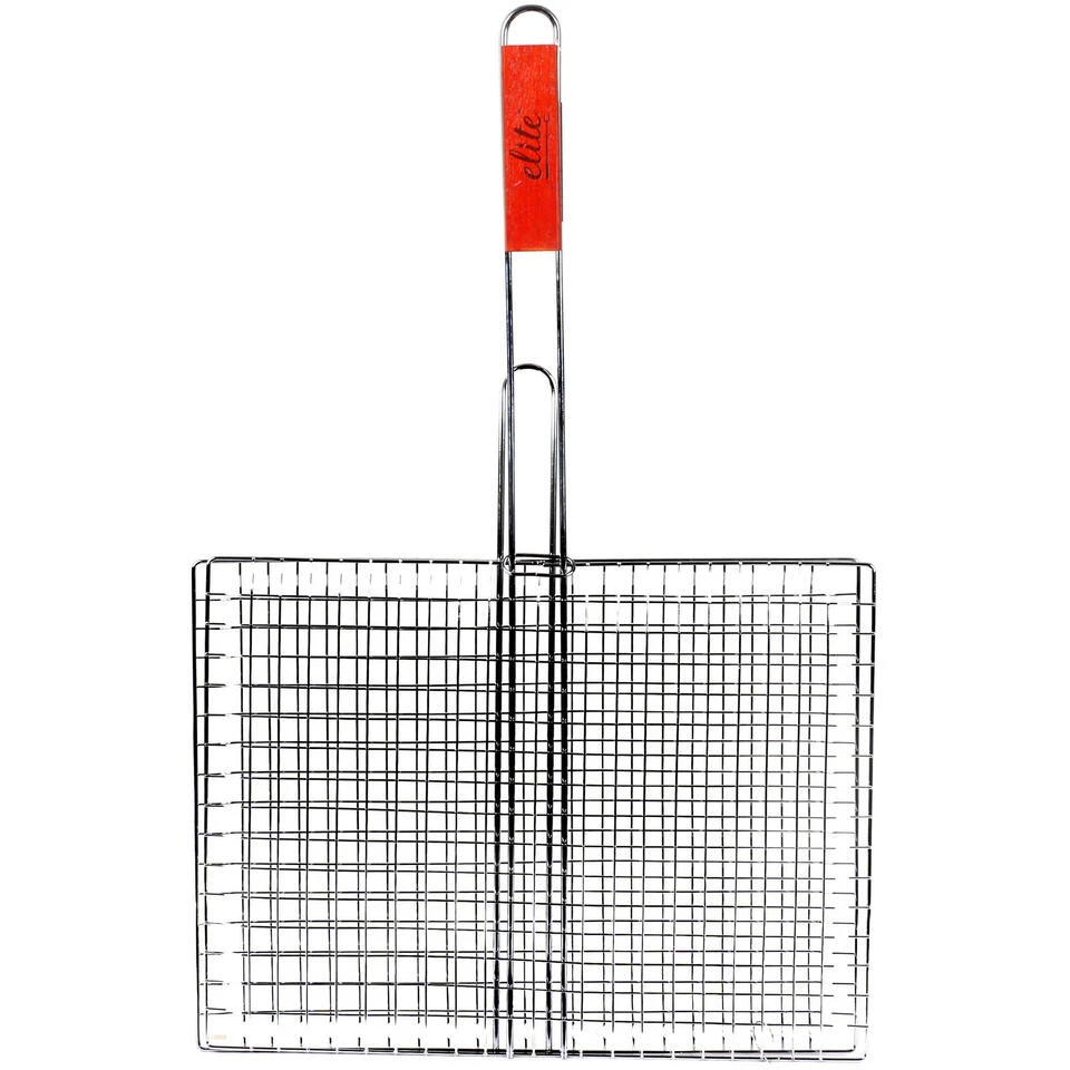 Elite BBQ Rooster - Klem Grill - Metaal/hout - 40 X 62 X 1 Cm 1 Elite BBQ Rooster - Klem Grill - Metaal/hout - 40 X 62 X 1 Cm
