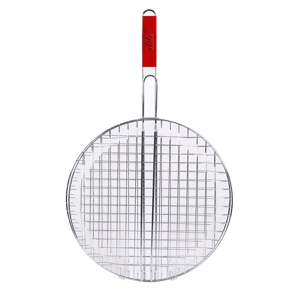 Elite BBQ Rooster - Klem Grill - Metaal/hout - 40 X 66 X 1 Cm 1 Elite BBQ Rooster - Klem Grill - Metaal/hout - 40 X 66 X 1 Cm