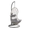 Beliani Hangstoel PINETO - Grijs Pe Rotan