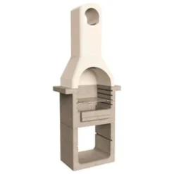 VidaXL Houtskoolbarbecue Met Schoorsteen Beton