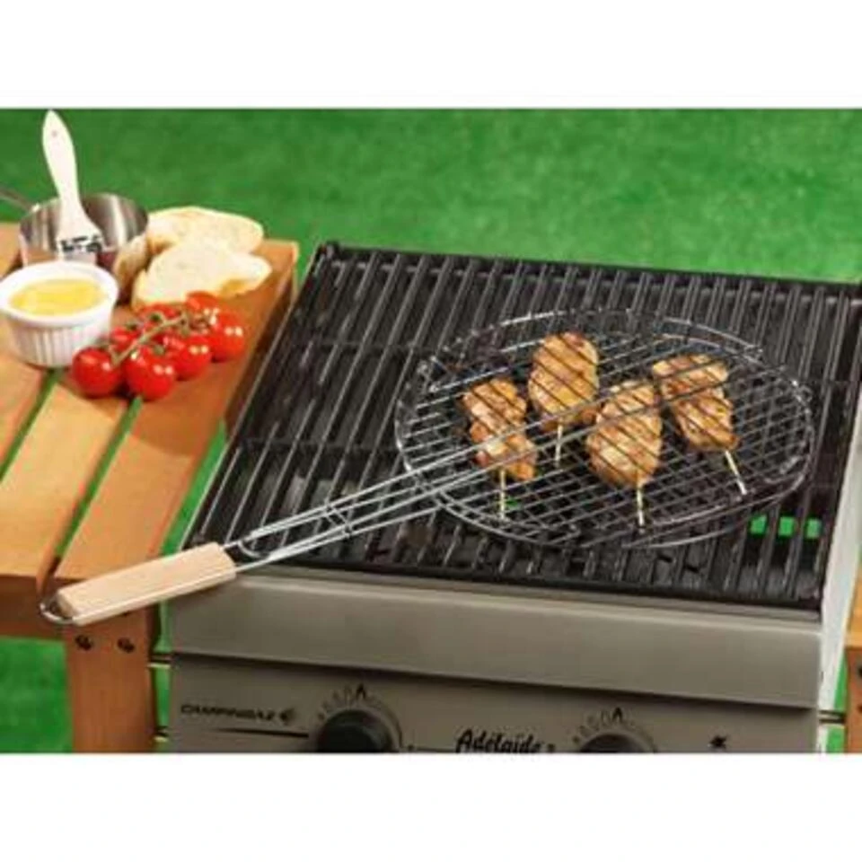 Merkloos Barbecuerooster - Rond - Metaal - 30 Cm 2 Merkloos Barbecuerooster - Rond - Metaal - 30 Cm - Image 2