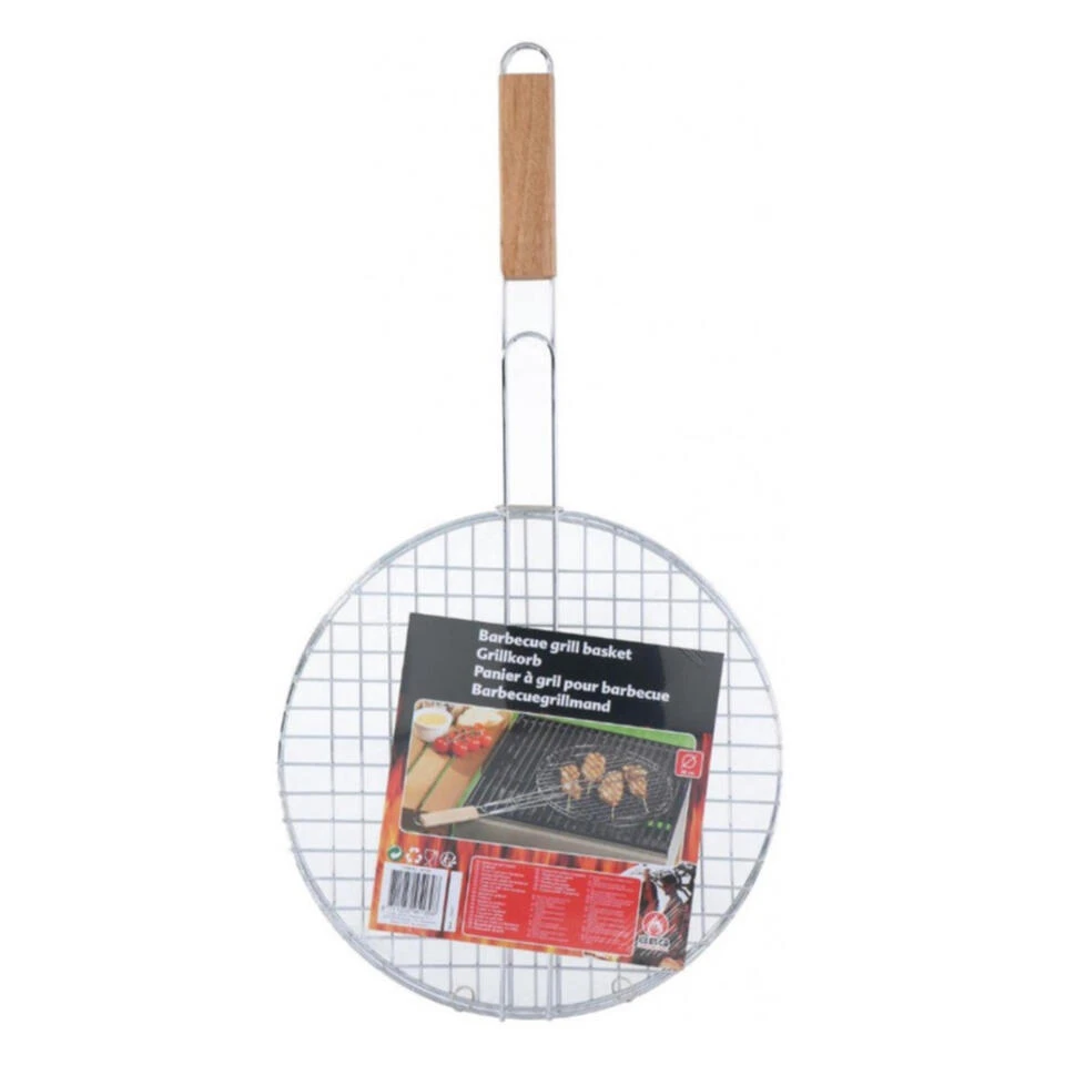 Merkloos Barbecuerooster - Rond - Metaal - 30 Cm 1 Merkloos Barbecuerooster - Rond - Metaal - 30 Cm