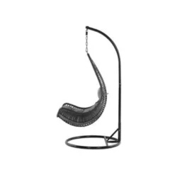 Beliani Hangstoel ATRI - Zwart Pe Rotan -BBQ En Tuin Verkoop 1293314011 0103