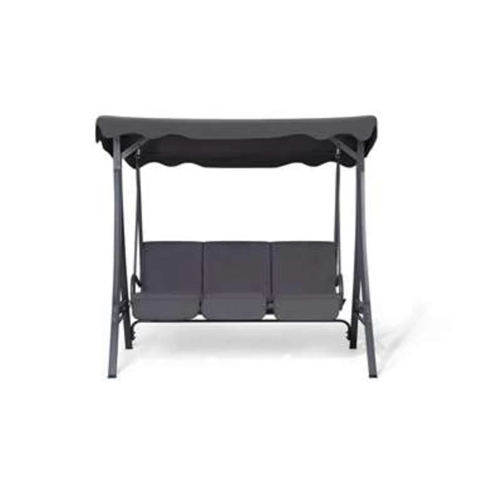 Beliani Schommelbank GARBO - Grijs Polyester 4 Beliani Schommelbank GARBO - Grijs Polyester - Image 4