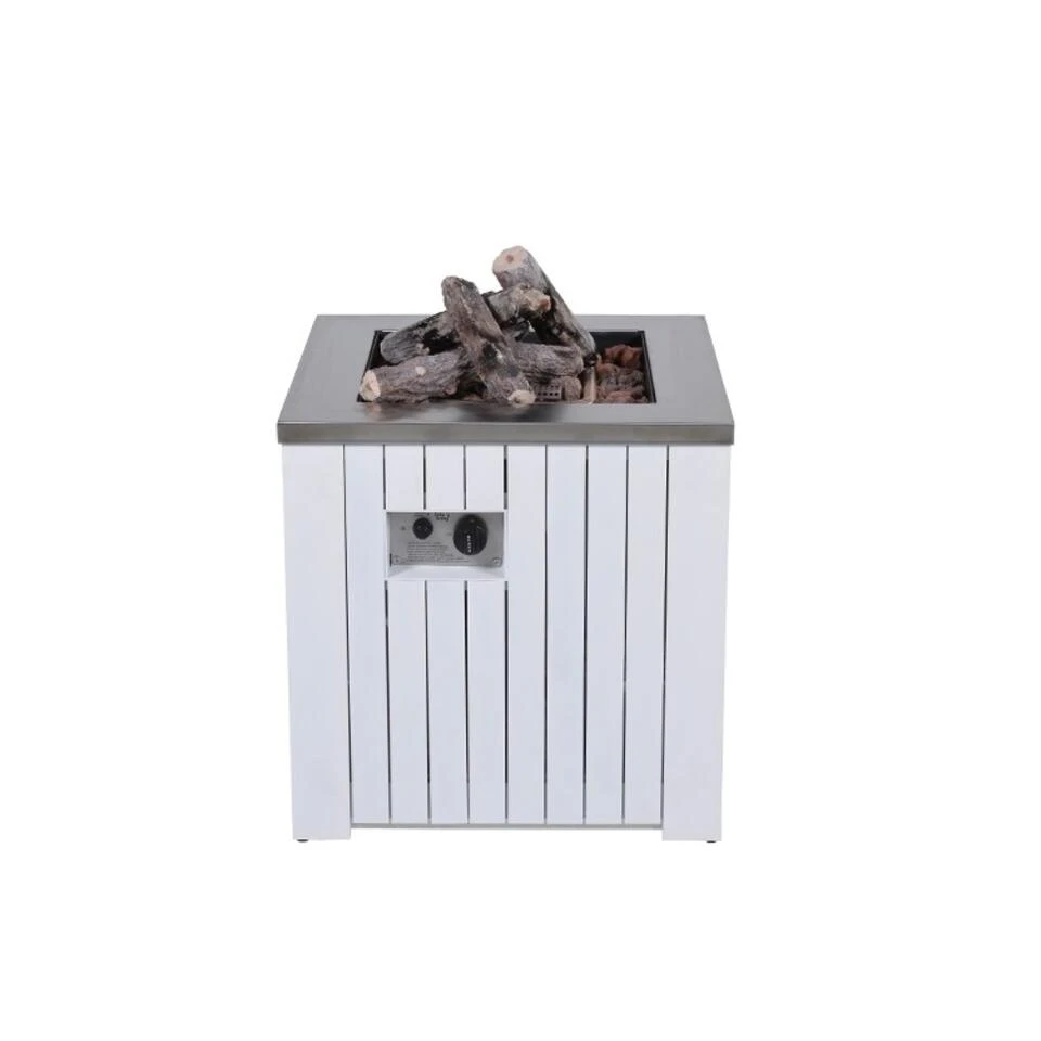 Garden Impressions Cozy Living Gas Vuurtafel Faro 60x60 Cm Wit 1 Garden Impressions Cozy Living Gas Vuurtafel Faro 60x60 Cm Wit