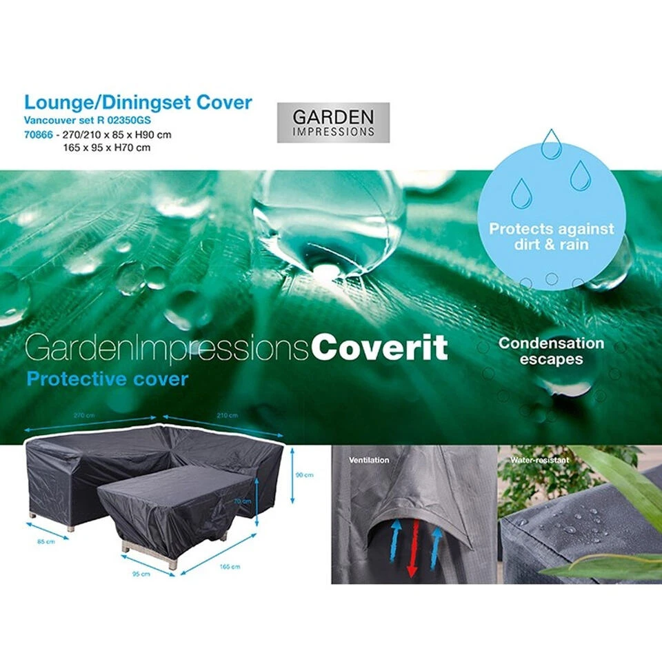 Garden Impressions Lounge Dining Hoes R 270x210xH85/90 En 165x95xH70 2 Garden Impressions Lounge Dining Hoes R 270x210xH85/90 En 165x95xH70 - Image 2