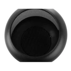 Beliani Vuurkorf Voor Hout VEER - Zwart Staal -BBQ En Tuin Verkoop 1559023701 0103