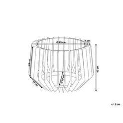 Beliani Vuurkorf Voor Hout UBINAS - Zwart Staal -BBQ En Tuin Verkoop 1847091119 0103