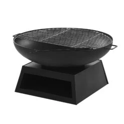 Beliani Vuurkorf Voor Hout SEMERU - Zwart Staal 6 Beliani Vuurkorf Voor Hout SEMERU - Zwart Staal -BBQ En Tuin Verkoop 1880341404 0102