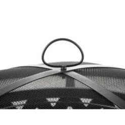 Beliani Vuurkorf Voor Hout MAYON - Zwart Staal -BBQ En Tuin Verkoop 1933856298 0102