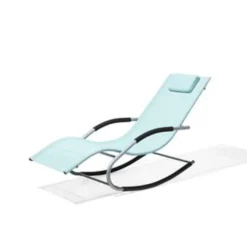 Beliani Tuinligstoel CARANO - Groen Staal, Textiel -BBQ En Tuin Verkoop 1d4f33968a4542058de685c16f345cdc