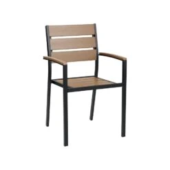 Beliani Tuinstoel VERNIO - Lichte Houtkleur Kunsthout -BBQ En Tuin Verkoop 2584f0b055c04ca39e507db2aa6ca0a8