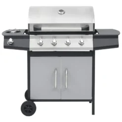 VidaXL Gasbarbecue 4+1 Kookzone Staal En Roestvrij Staal Zwart Zilver 6 VidaXL Gasbarbecue 4+1 Kookzone Staal En Roestvrij Staal Zwart Zilver -BBQ En Tuin Verkoop 32586c65704e47f3b4ec308daaeb3880