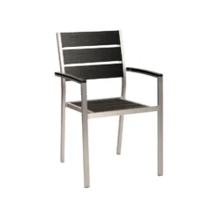 Beliani Tuinstoel VERNIO - Zwart Kunsthout -BBQ En Tuin Verkoop 32dc07101373452699adf5d0b266340e