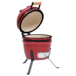 VidaXL Kamado Barbecue 2-in-1 56 Cm Keramiek Rood 6 VidaXL Kamado Barbecue 2-in-1 56 Cm Keramiek Rood -BBQ En Tuin Verkoop 38f7323897d54a31834868a73801bbe3