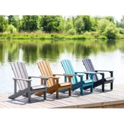 Beliani Tuinstoel ADIRONDACK - Lichte Houtkleur Kunsthout -BBQ En Tuin Verkoop 398dcd3adff443a8ae4204e47fc165ef