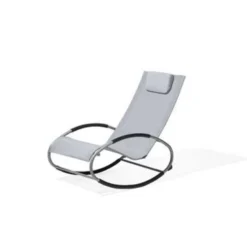 Beliani Tuinligstoel CAMPO - Grijs Polyester, Pvc -BBQ En Tuin Verkoop 3c138f5a37144451a43a2b40e244ff91