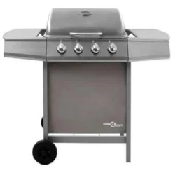 VidaXL Gasbarbecue Met 4 Branders Zilverkleurig -BBQ En Tuin Verkoop 41497bd99127488a8d2467d8ab7f2f73