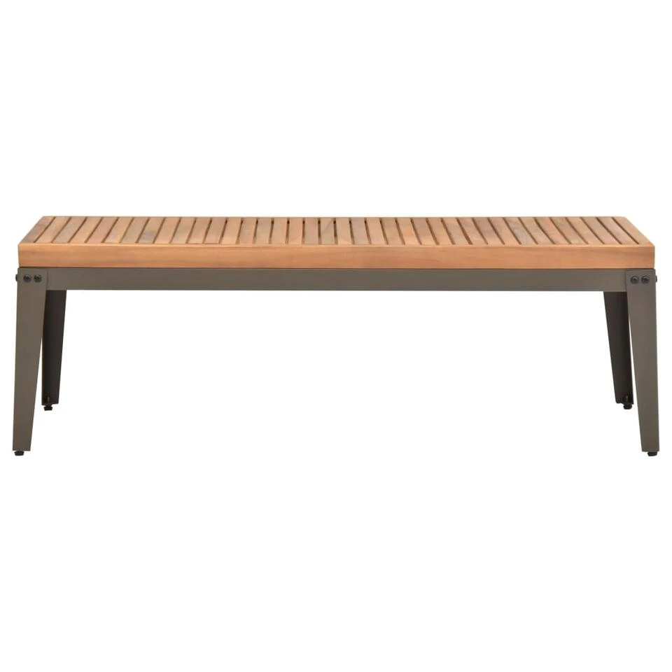 VidaXL Tuintafel 110x55x36 Cm Massief Acaciahout 2 VidaXL Tuintafel 110x55x36 Cm Massief Acaciahout - Image 2