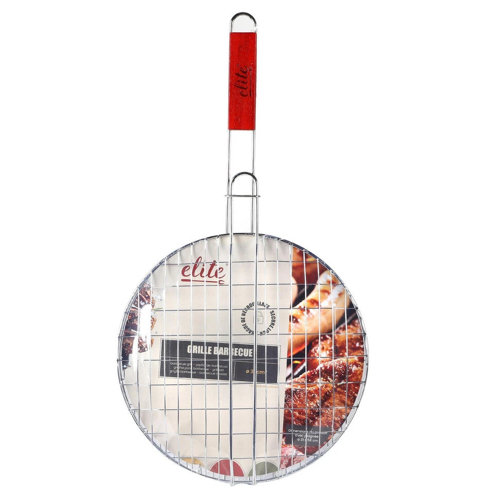 Elite BBQ Rooster - Klem Grill - Metaal/hout - 31 X 58 X 3 Cm 2 Elite BBQ Rooster - Klem Grill - Metaal/hout - 31 X 58 X 3 Cm - Image 2
