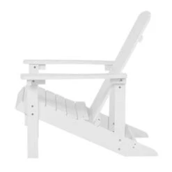 Beliani Tuinstoel ADIRONDACK - Wit Kunsthout -BBQ En Tuin Verkoop 438d2910b42e44aea299f03f00e433f5